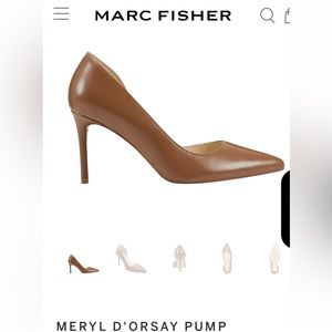 Marc Fisher Brown Leather High Heel pumps Size 9